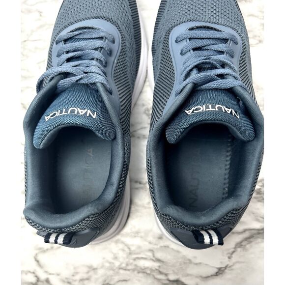 Nautica Lightweight Mesh Lace Up Sneaker Blue White Women Size 8.5 Finnian - Picture 2 of 6